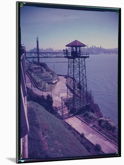 Alcatraz Prison from Guard Tower-Bettmann-Mounted Photographic Print