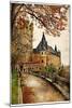 Alcazar Castle - Medieval Spain Painted Style Series-Maugli-l-Mounted Art Print