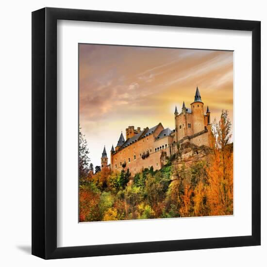 Alcazar Castle Spain Segovia-null-Framed Art Print