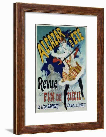 Alcazar D'Ete - Revue Fin De Siecle Cabaret Poster-Jules Chéret-Framed Giclee Print