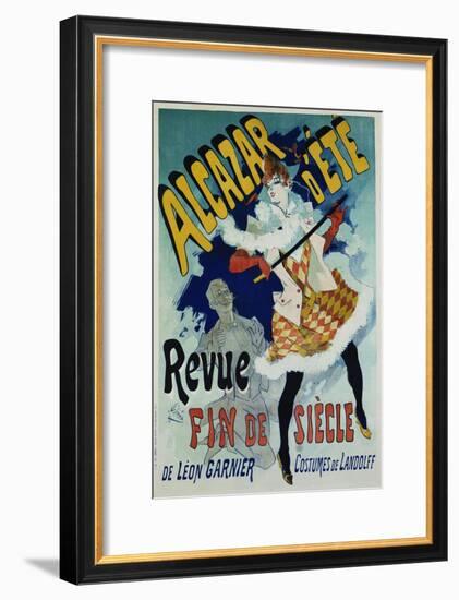 Alcazar D'Ete - Revue Fin De Siecle Cabaret Poster-Jules Chéret-Framed Giclee Print