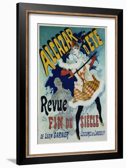 Alcazar D'Ete - Revue Fin De Siecle Cabaret Poster-Jules Chéret-Framed Giclee Print