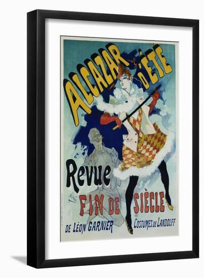 Alcazar D'Ete - Revue Fin De Siecle Cabaret Poster-Jules Chéret-Framed Giclee Print
