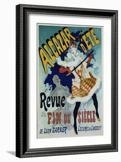 Alcazar D'Ete - Revue Fin De Siecle Cabaret Poster-Jules Chéret-Framed Giclee Print