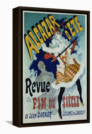 Alcazar D'Ete - Revue Fin De Siecle Cabaret Poster-Jules Chéret-Framed Premier Image Canvas