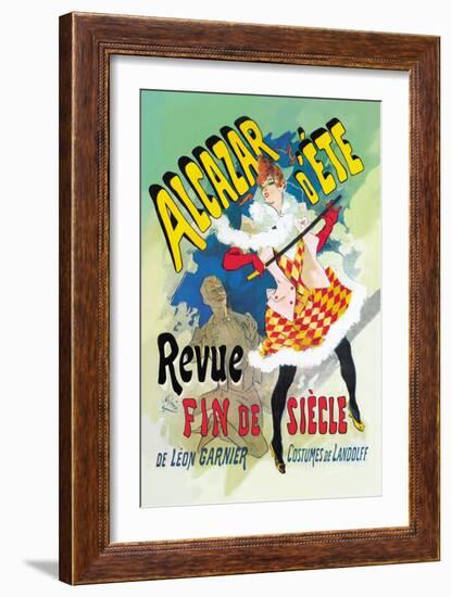 Alcazar d'Ete: Revue Fin de Siecle-Jules Chéret-Framed Art Print