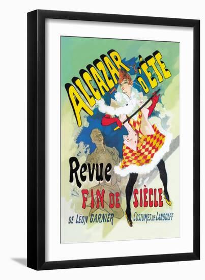 Alcazar d'Ete: Revue Fin de Siecle-Jules Chéret-Framed Art Print