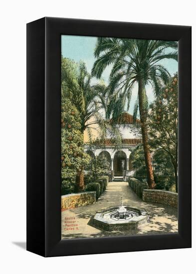 Alcazar Gardens, Seville, Spain-null-Framed Stretched Canvas