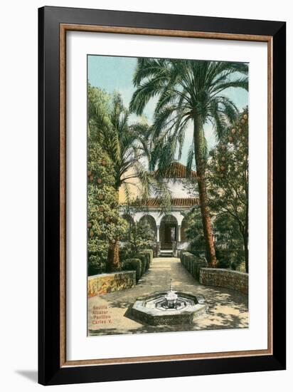 Alcazar Gardens, Seville, Spain-null-Framed Art Print