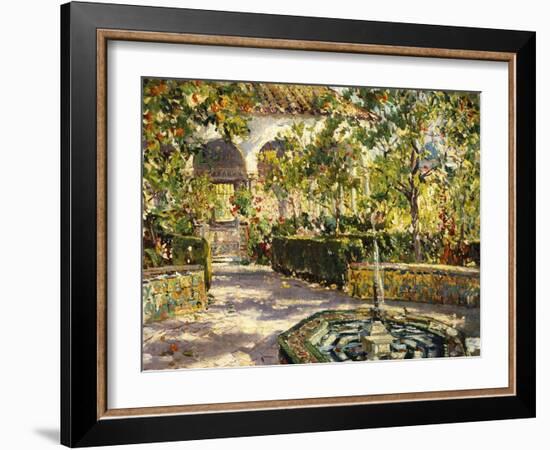 Alcazar Gardens, Seville-Colin Campbell Cooper-Framed Giclee Print