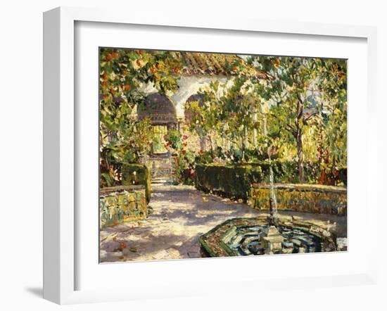 Alcazar Gardens, Seville-Colin Campbell Cooper-Framed Giclee Print