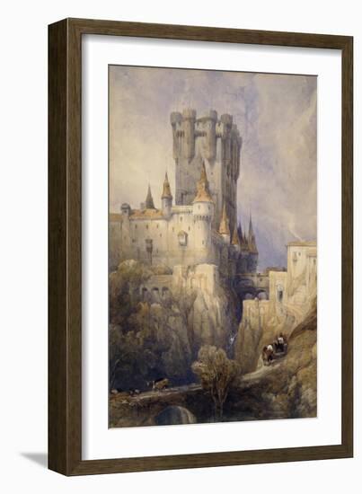 Alcazar, Segovia, Spain, 1836 (W/C, Pencil & Gouache on Paper)-David Roberts-Framed Giclee Print