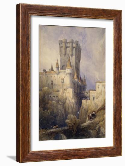 Alcazar, Segovia, Spain, 1836 (W/C, Pencil & Gouache on Paper)-David Roberts-Framed Giclee Print