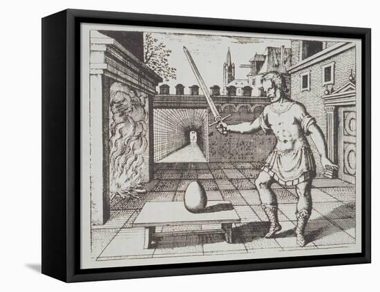 Alchemical Allegory: the Philosopher's Egg, from 'Srutinium Chymicum' by Michael Majer-null-Framed Premier Image Canvas
