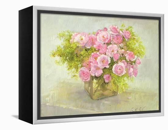 Alchemilla and Roses, 1999-Timothy Easton-Framed Premier Image Canvas