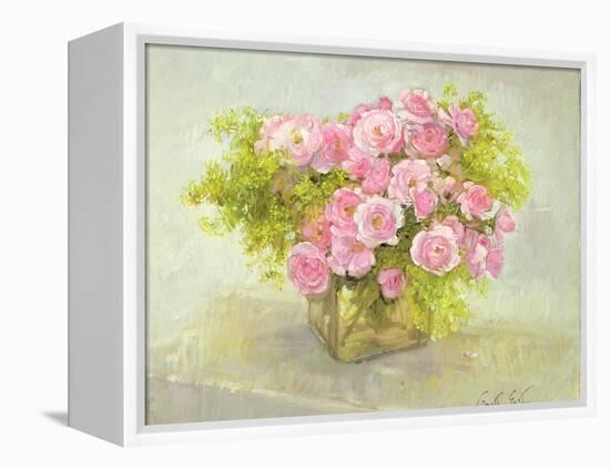 Alchemilla and Roses, 1999-Timothy Easton-Framed Premier Image Canvas