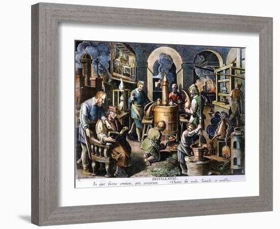 Alchemy: Laboratory-Joan Galle-Framed Giclee Print