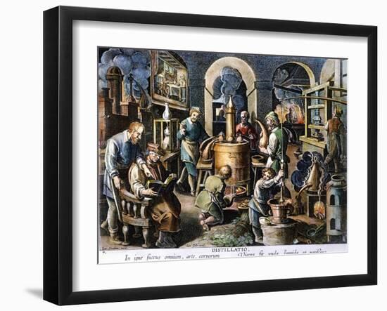 Alchemy: Laboratory-Joan Galle-Framed Giclee Print