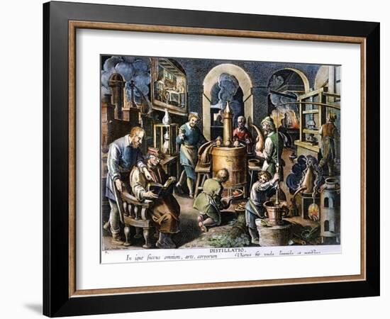 Alchemy: Laboratory-Joan Galle-Framed Giclee Print