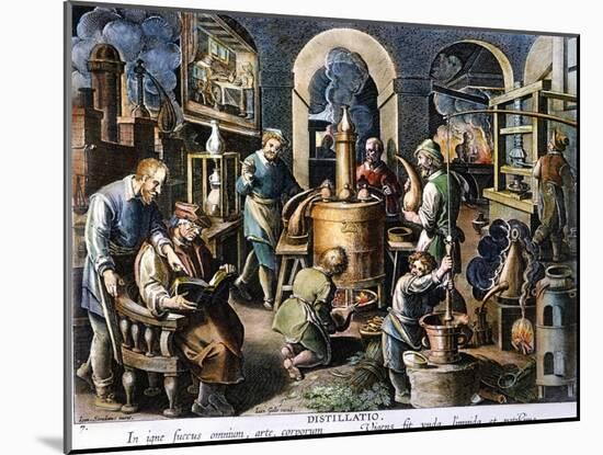 Alchemy: Laboratory-Joan Galle-Mounted Giclee Print