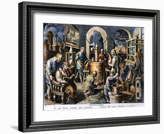 Alchemy: Laboratory-Joan Galle-Framed Giclee Print