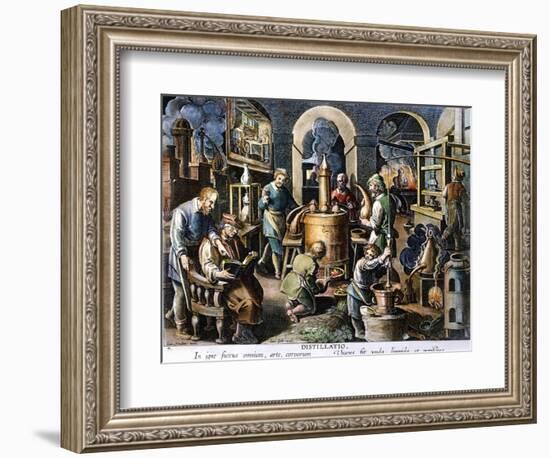 Alchemy: Laboratory-Joan Galle-Framed Giclee Print