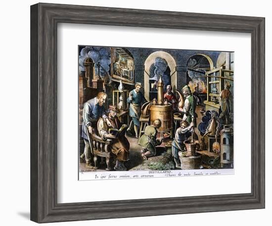 Alchemy: Laboratory-Joan Galle-Framed Giclee Print