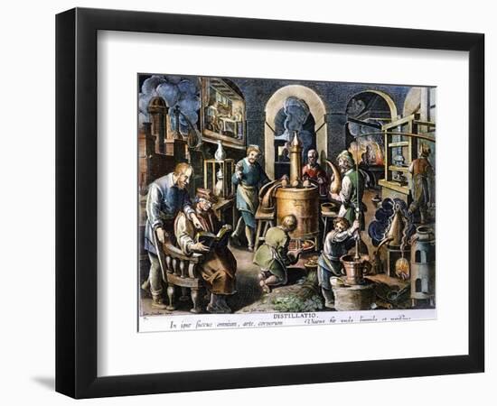 Alchemy: Laboratory-Joan Galle-Framed Giclee Print