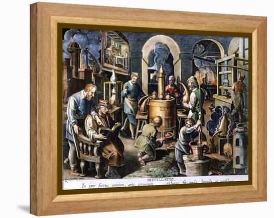 Alchemy: Laboratory-Joan Galle-Framed Premier Image Canvas