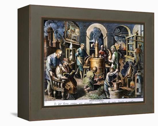 Alchemy: Laboratory-Joan Galle-Framed Premier Image Canvas