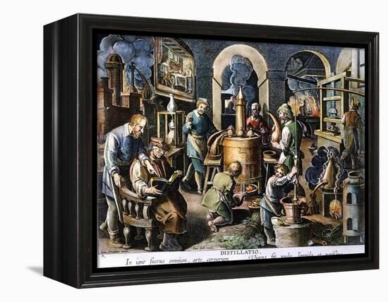 Alchemy: Laboratory-Joan Galle-Framed Premier Image Canvas