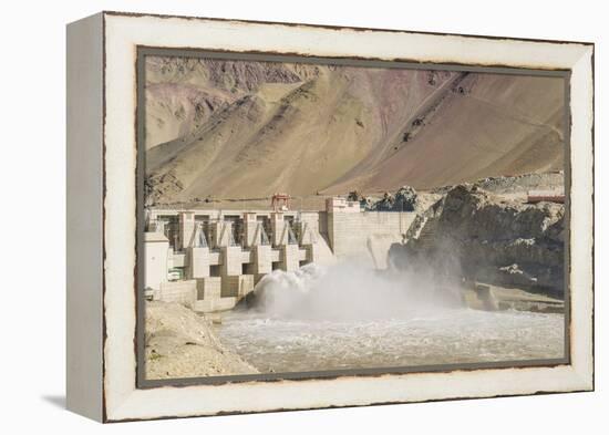 Alchi, the Dam along Indus River-Guido Cozzi-Framed Premier Image Canvas