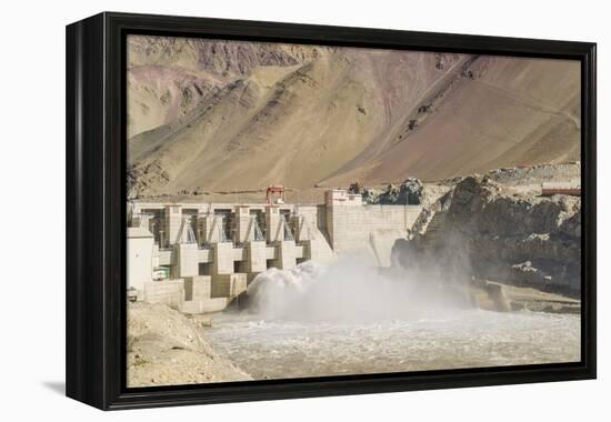 Alchi, the Dam along Indus River-Guido Cozzi-Framed Premier Image Canvas