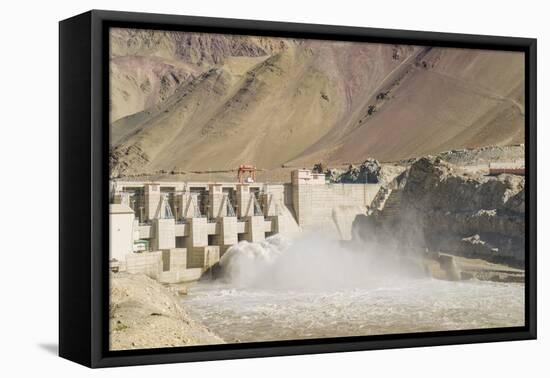 Alchi, the Dam along Indus River-Guido Cozzi-Framed Premier Image Canvas