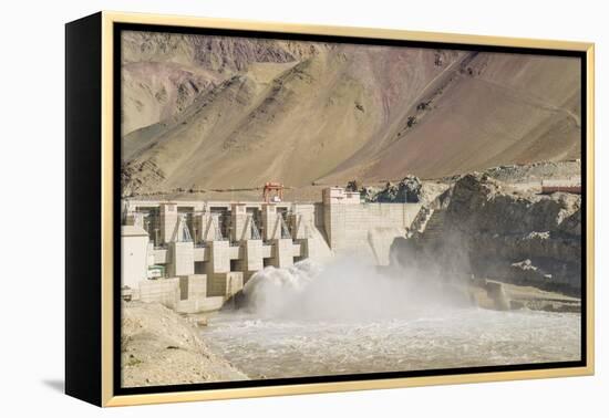 Alchi, the Dam along Indus River-Guido Cozzi-Framed Premier Image Canvas