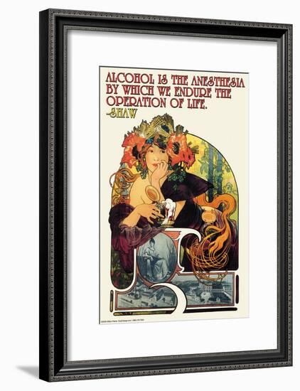 Alcohol Is the Anesthesia-Wilbur Pierce-Framed Art Print