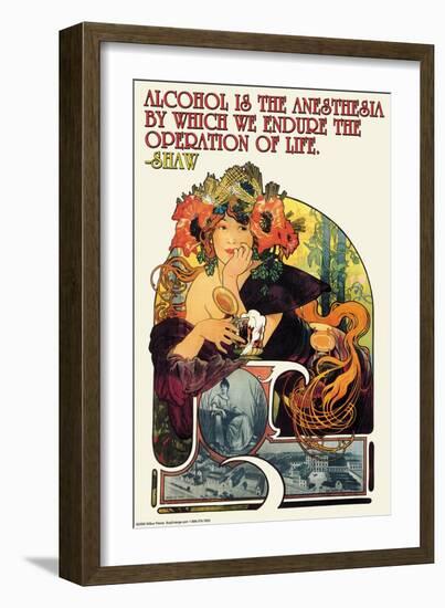 Alcohol Is the Anesthesia-Wilbur Pierce-Framed Art Print