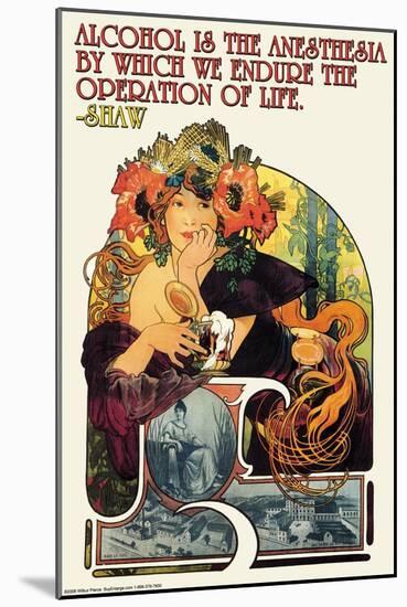 Alcohol Is the Anesthesia-Wilbur Pierce-Mounted Art Print