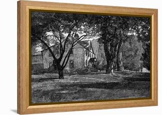 Alcott, Concord Mass Home-JR Davis-Framed Stretched Canvas