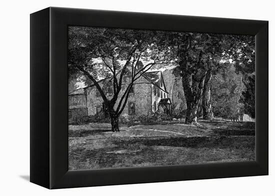 Alcott, Concord Mass Home-JR Davis-Framed Stretched Canvas