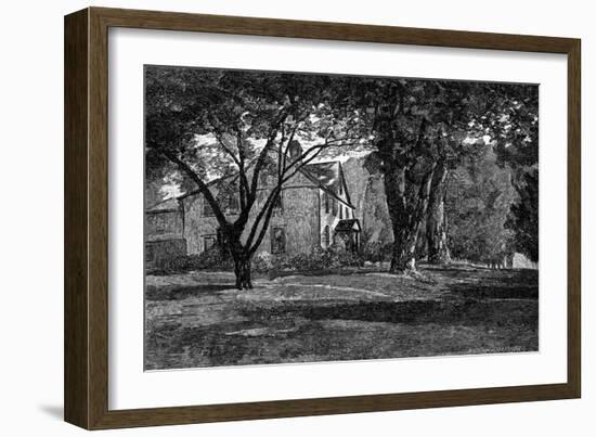 Alcott, Concord Mass Home-JR Davis-Framed Art Print