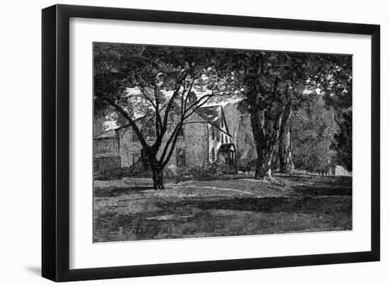 Alcott, Concord Mass Home-JR Davis-Framed Art Print