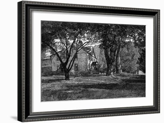Alcott, Concord Mass Home-JR Davis-Framed Art Print