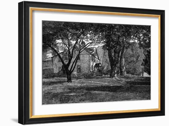 Alcott, Concord Mass Home-JR Davis-Framed Art Print