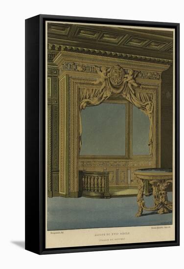 Alcove, Palais Du Louvre, Paris, 17th Century-null-Framed Premier Image Canvas