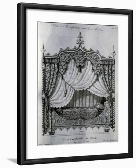 Alcove with Bed from Arti E Manifatture Antiche E Moderne (Ancient and Modern Arts and Manufacturer-null-Framed Giclee Print