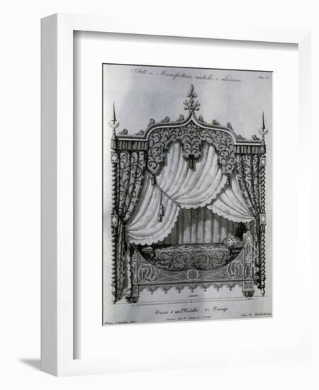 Alcove with Bed from Arti E Manifatture Antiche E Moderne (Ancient and Modern Arts and Manufacturer-null-Framed Giclee Print