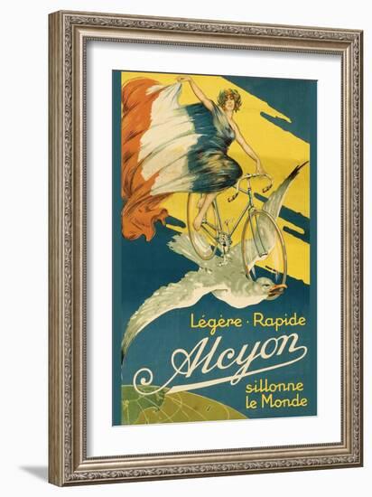 Alcyon Bicycles-null-Framed Art Print