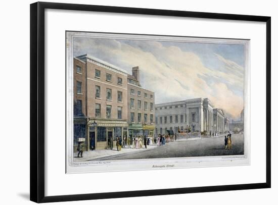 Aldersgate Street, City of London, C1830-Nathaniel Whittock-Framed Giclee Print