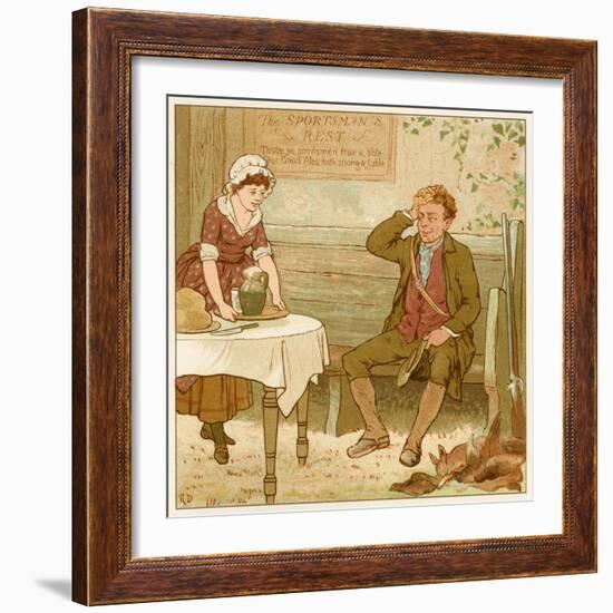 Ale at Public House-Robert Dudley-Framed Art Print